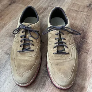 New Balance 1100 Mens Size 11 Tan Suede Oxford Walking Comfort Shoes MD1100DB