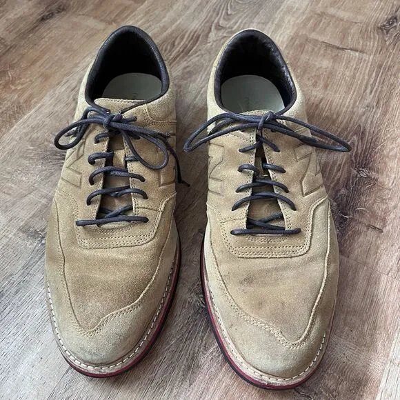 New Balance 1100 Mens Size 11 Tan Suede Oxford Walking Comfort Shoes MD1100DB