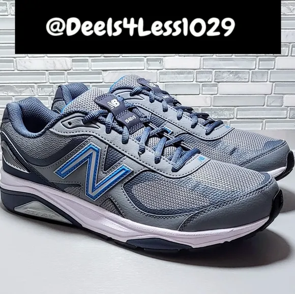 New Balance 1540v3 Running Walking Mens Size 11.5D Castlerock Grey Blue White