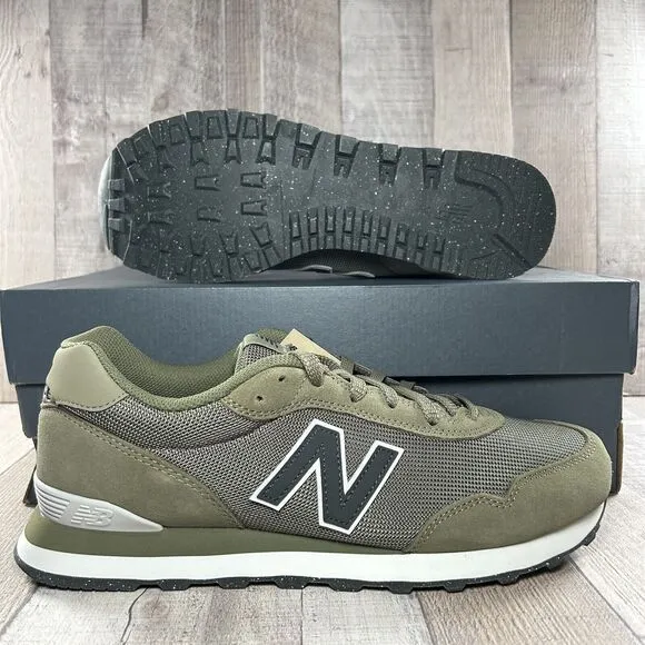 New Balance 515 Men's Sneakers Shoes Suede Mesh Olive Green Size 11.5 ML515HTC