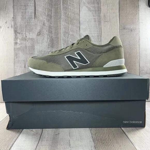 New Balance 515 Men's Sneakers Shoes Suede Mesh Olive Green Size 11.5 ML515HTC