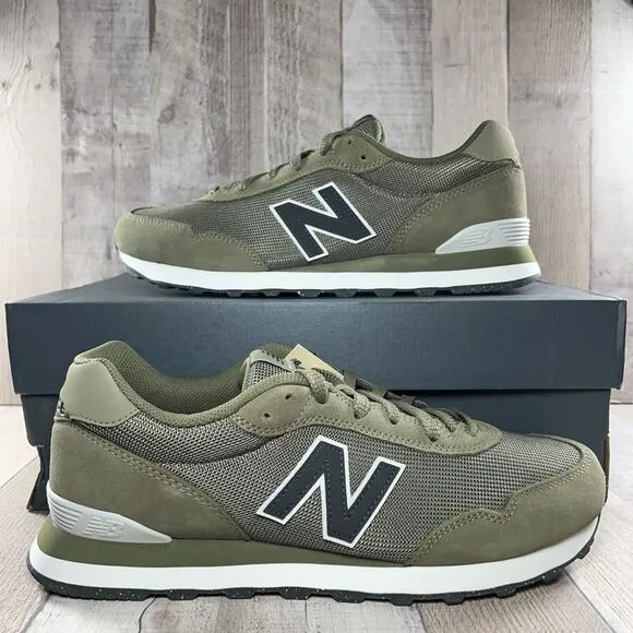New Balance 515 Men's Sneakers Shoes Suede Mesh Olive Green Size 11.5 ML515HTC