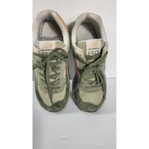 New Balance 574 Sneakers Olive Green Suede Casual Walking Shoes