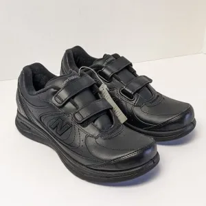 New Balance 577 Walking Shoes, Black Leather, Women's 7 Narrow