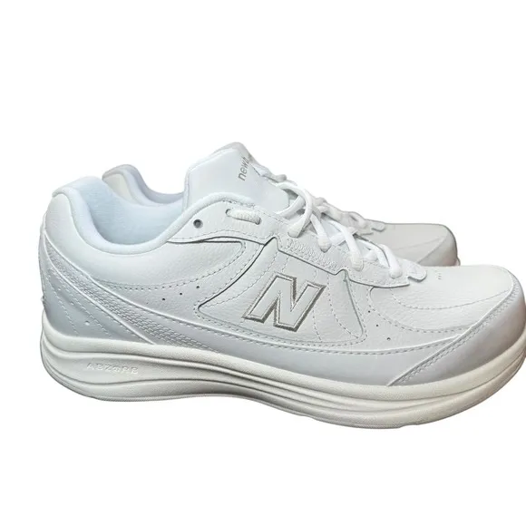 New Balance 577 Walking Shoes White Leather WW577WT Women's 9 Men's 7.5