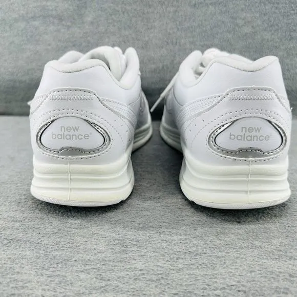 NEW BALANCE 577- WW577WT White Leather Comfort Walking Shoes SIZE 9 (B10)