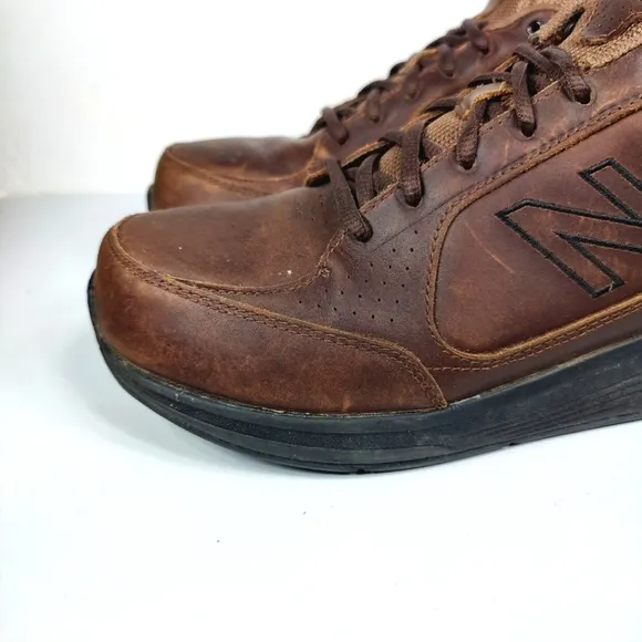 New Balance 928 Brown Comfort Leather Sneakers Walking Shoe  Men's Size 12