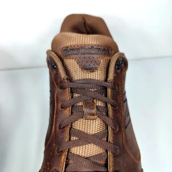 New Balance 928 Brown Comfort Leather Sneakers Walking Shoe  Men's Size 12