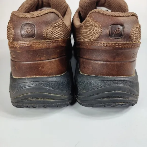 New Balance 928 Brown Comfort Leather Sneakers Walking Shoe  Men's Size 12