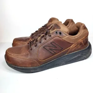 New Balance 928 Brown Comfort Leather Sneakers Walking Shoe  Men's Size 12