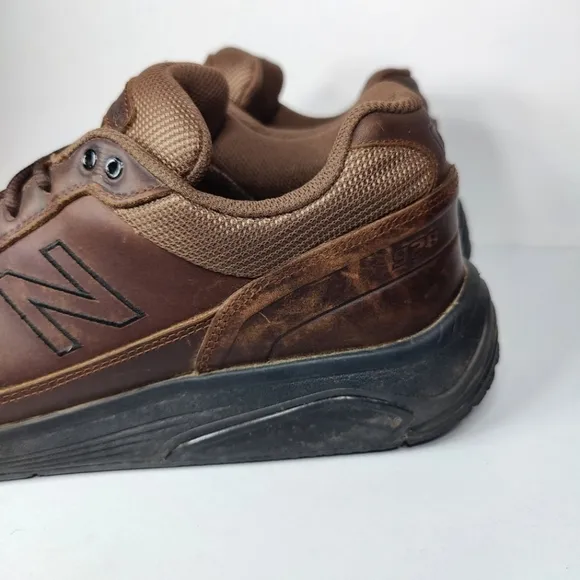 New Balance 928 Brown Comfort Leather Sneakers Walking Shoe  Men's Size 12