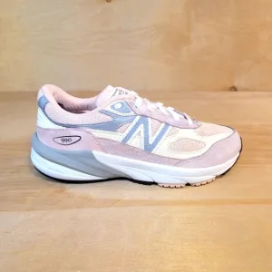 New Balance 990v6 Pink Haze And Gray Sneakers with Athletic Silhouette Size 2Y