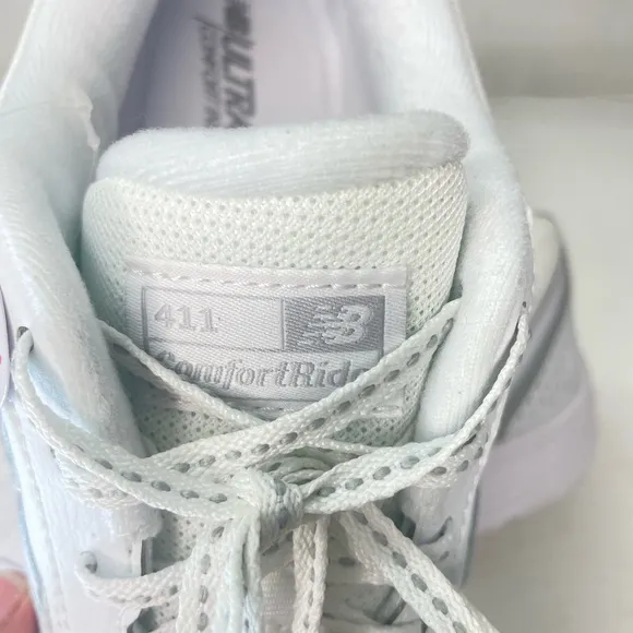 New Balance Women's 411 V1 Walking Shoe,‎ White/White, 10.5 2A