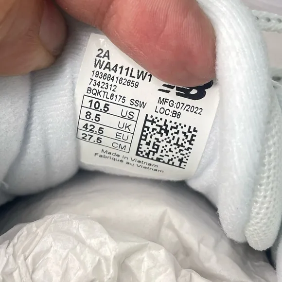 New Balance Women's 411 V1 Walking Shoe,‎ White/White, 10.5 2A
