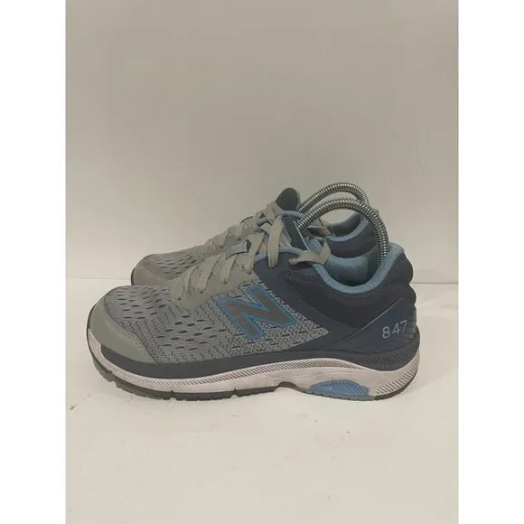 NEW BALANCE WOMENS   WALKING 847V4 LIGHT ALUMINUN WALKING SHOES SIZE 8