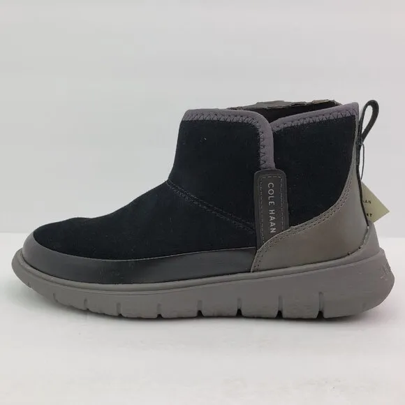 NEW Cole Haan ZeroGrand Womens Size 6 Black Suede Winter Snow Ankle Bootie Boots