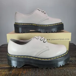 NEW Dr Martens 1461 Quad Womens Size 9 Derby Oxford Shoes Leather Vintage Taupe