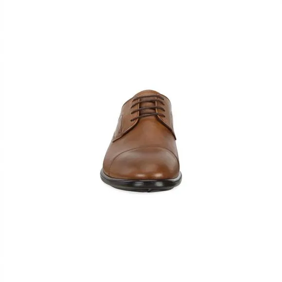 NEW ECCO men's citytray 2 cap toe dress shoe in amber