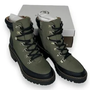 NEW Giani Bernini Olive Green Chunky Boots Size 5.5 Lace Up Hiking Gorpcore NWT