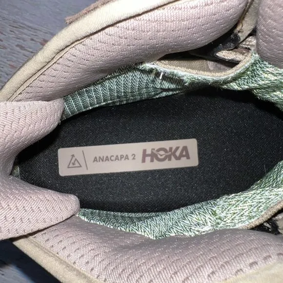 NEW HOKA Anacapa 2 Mid GORE-TEX Hiking Boots MENS 10.5 Shoes Dune Oxford Tan NIB