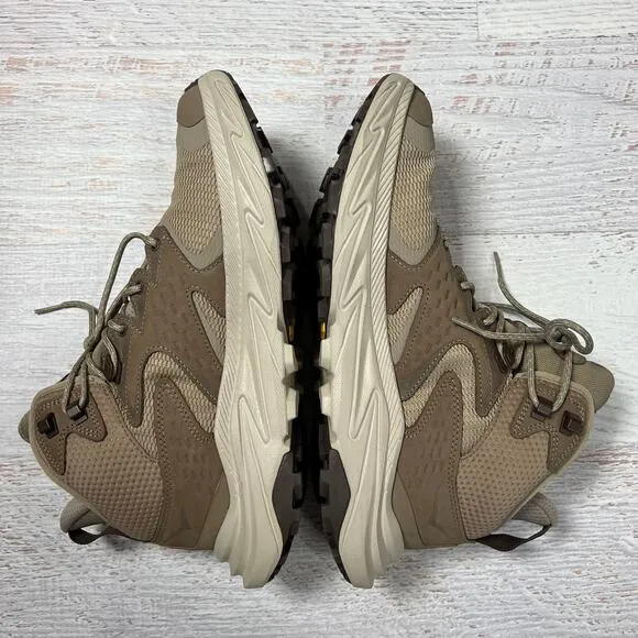NEW HOKA Anacapa 2 Mid GORE-TEX Hiking Boots MENS 10.5 Shoes Dune Oxford Tan NIB