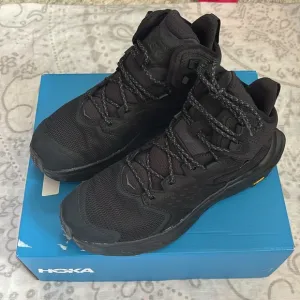NEW Hoka One One Anacapa 2 Mid GTX Black Trail Hiking Boots