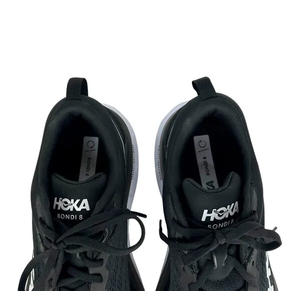 New HOKA Women's Bondi 8 Black Mesh Comfortable Running Shoes 1127952 Size 10.5