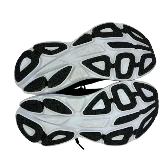 New HOKA Women's Bondi 8 Black Mesh Comfortable Running Shoes 1127952 Size 10.5