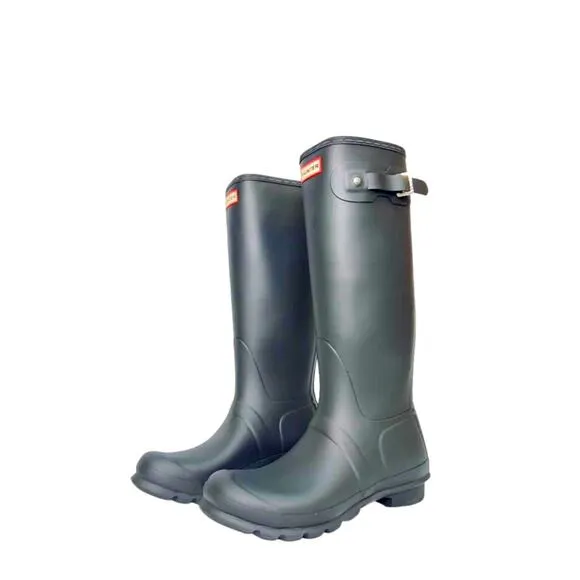 NEW! Hunter Women's Original Tall Rain Boots, Black, 10