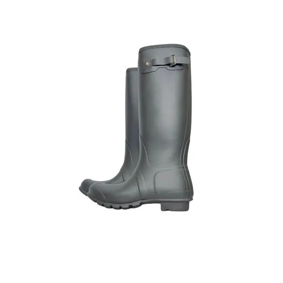 NEW! Hunter Women's Original Tall Rain Boots, Black, 10