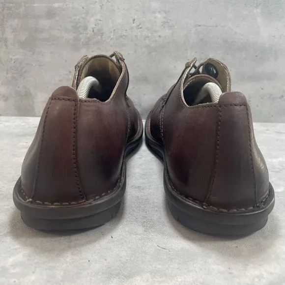 NEW Kickers Oxfords Brown Casual Leather Lace Up Shoes Size Mens EU 44‎ US 10