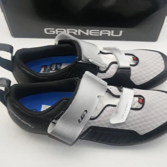 NEW Louis Garneau Men's 11.5 Tri X-Speed XZ Cycling Shoes EU 46 Black White