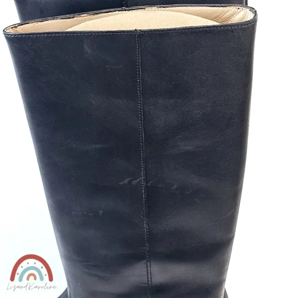 New! Madewell The Antoine Leather Tall Boot with Extended Calf