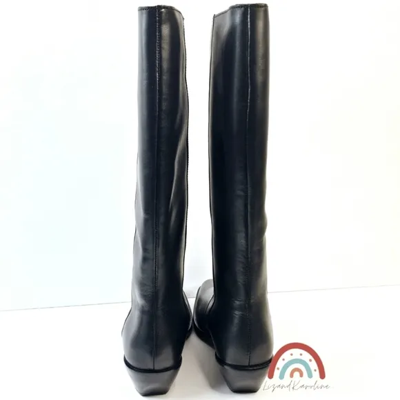 New! Madewell The Antoine Leather Tall Boot with Extended Calf