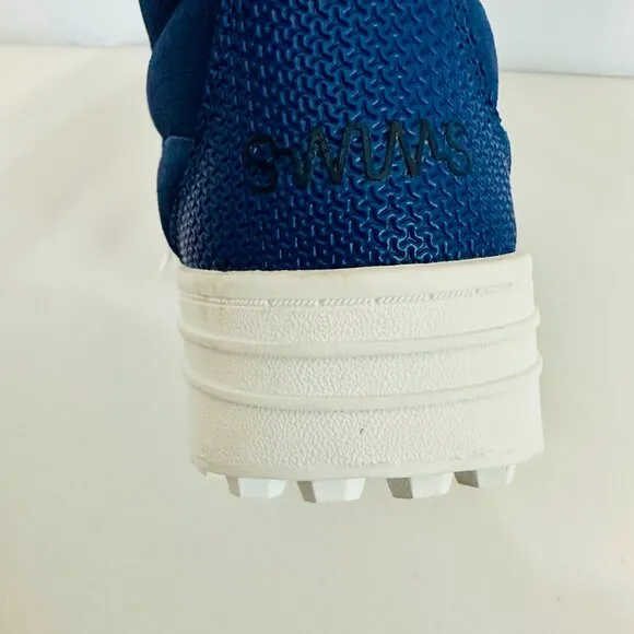 NEW SWIMS BLUE PUFFER SNOW RUNNER ANKLE BOOTIE SNOW BOOTS