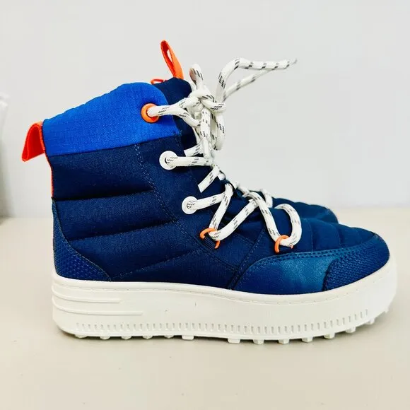NEW SWIMS BLUE PUFFER SNOW RUNNER ANKLE BOOTIE SNOW BOOTS