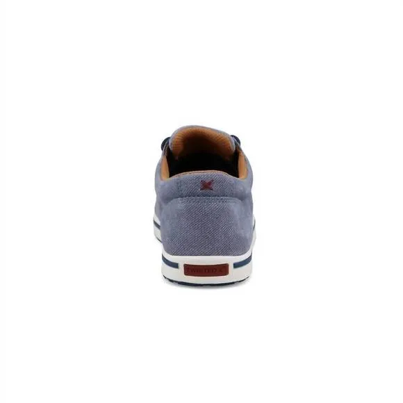 NEW TWISTED X boy's leather shoe in denim blue
