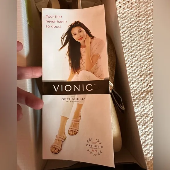 NEW VIONIC TIDESQ WOMENS SANDALS ORTHAHEEL TEGNOLOGY 12 WOLD
