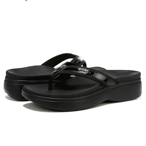 New w/Box Vionic High Tide II Women's Platform Orthotic Thong-Style Sandals 7.5
