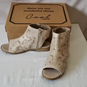 New with box suede sandals