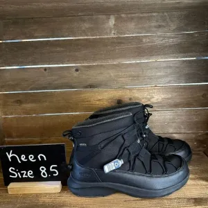 New‎ Womens Keen Uneek SNK II Black Chukka Winter Snow Ankle Boots Size 8.5 M