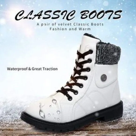 NEW Waterproof Combat Boots Anti-Slip Snow Boots