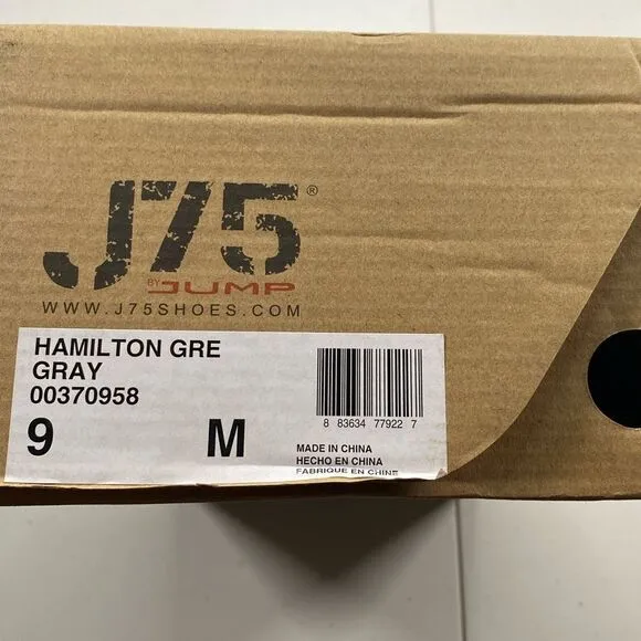 NIB J75 Jump Men’s Hamilton Gray Oxford Dress Shoes Lace Up - Size 9