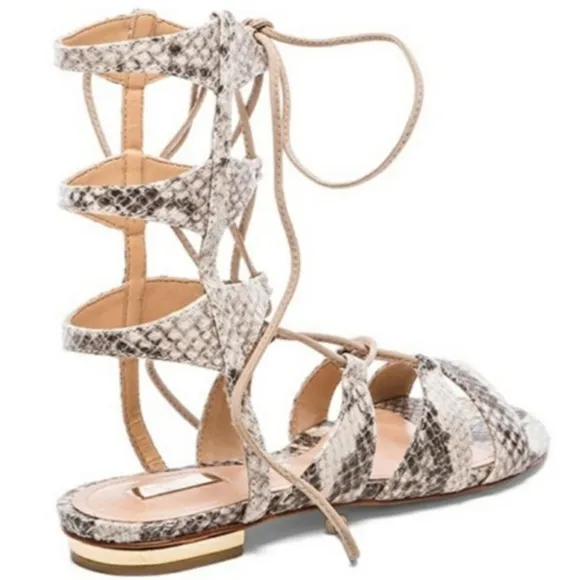 nib // schutz erlina snakeskin gladiator sandals