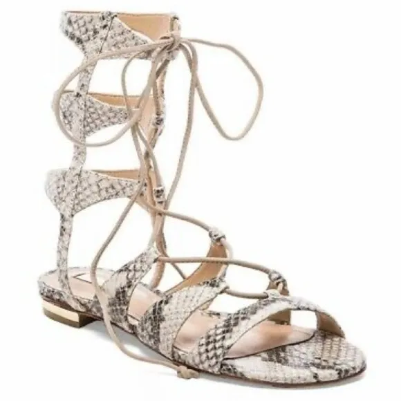 nib // schutz erlina snakeskin gladiator sandals