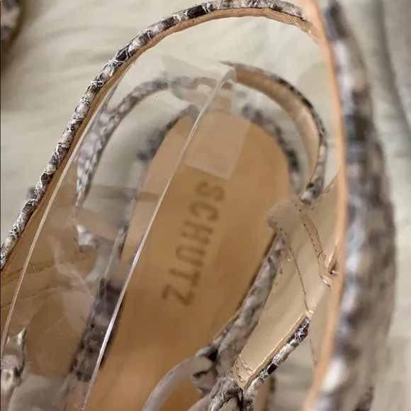 nib // schutz erlina snakeskin gladiator sandals