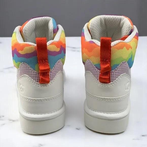 NIB UGG Highland Hi Cali Collage Shoes In White