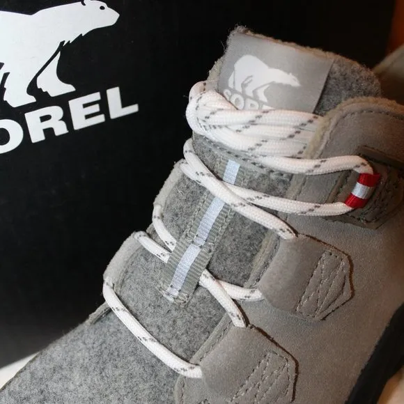 NIB UGG SOREL WOMEN'S RNEGD CARIBOU WINTER SNOW ATHLETIC BOOTS GREEN GRAY APLINE