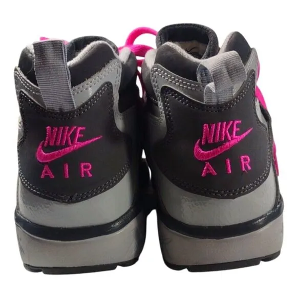 Nike Air Diamond Turf 2 Pink Grey Shoes 407911 006 Size 6.5Y / Size 5.5 …