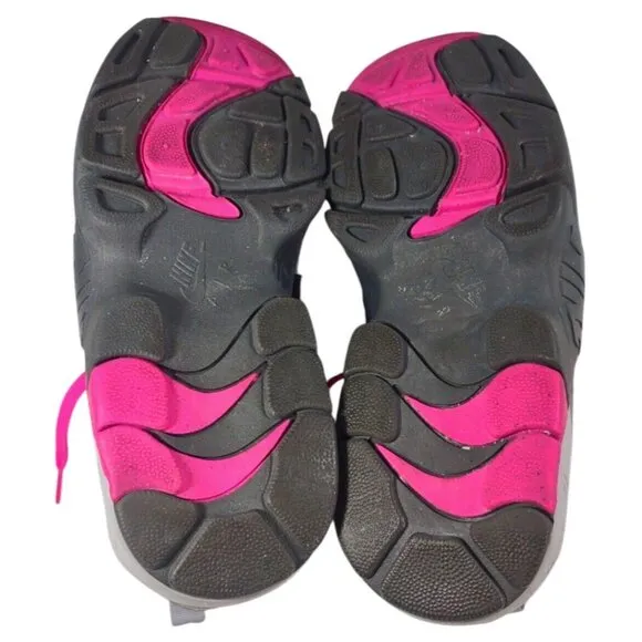 Nike Air Diamond Turf 2 Pink Grey Shoes 407911 006 Size 6.5Y / Size 5.5 …